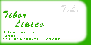 tibor lipics business card